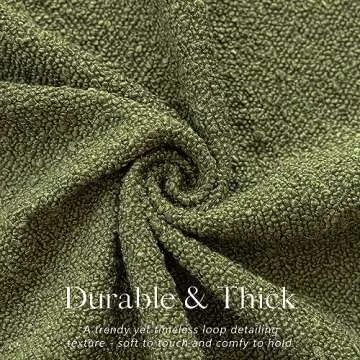 Foindtower Pack of 2 Modern Textured Boucle Throw Pillow Covers - Cozy Accent for Sofa or Bedroom