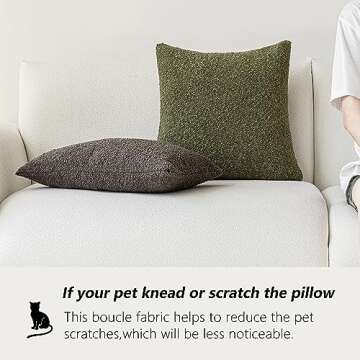 Foindtower Modern Boucle Pillow Covers for Cozy Decor