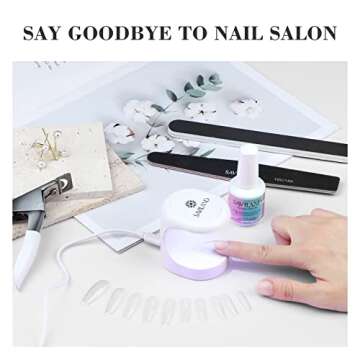 SAVILAND Gel X Nail Glue with Lamp
