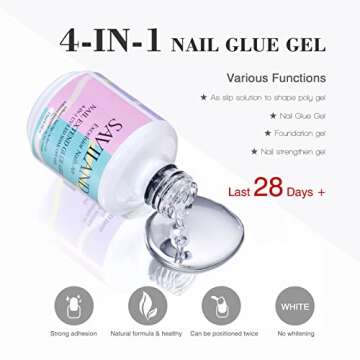 SAVILAND Gel X Nail Glue with Lamp