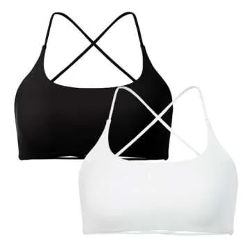 SUUKSESS Women Open Back Sports Bra Pack for Workouts
