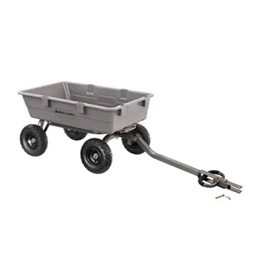 Gorilla Carts Heavy Duty Garden Yard Wagon with Dump Handle