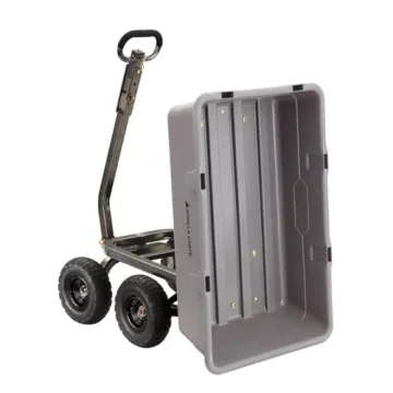 Gorilla Carts Heavy Duty Garden Yard Wagon with Dump Handle