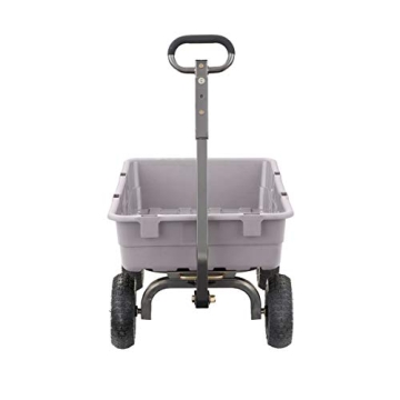 Gorilla Carts Heavy Duty Garden Yard Wagon with Dump Handle
