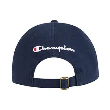 Champion Unisex Ameritage Dad Cap - Adjustable Fit, Navy