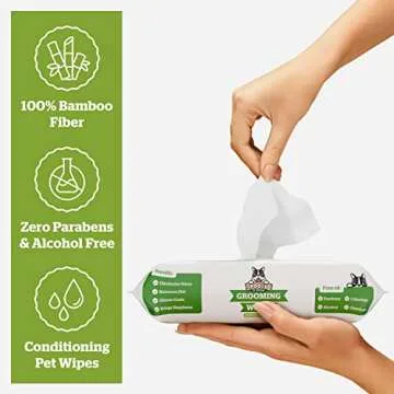 Pogi's Dog Grooming Wipes - Hypoallergenic Pet Cleaning Wipes
