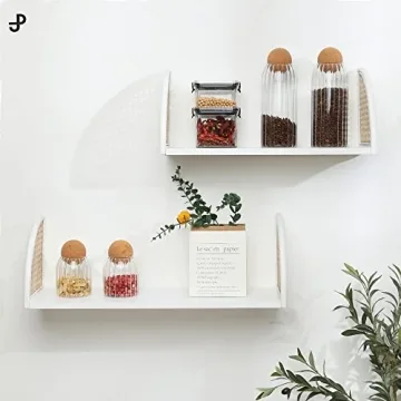 PJ Collection Rattan Floating Shelves Set - Stylish Decor