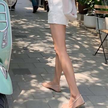 Dsevht Mesh Ballet Flats Shoes for Women Slip On Ballerina Shoes Round Toe Comfortable Casual Work D...