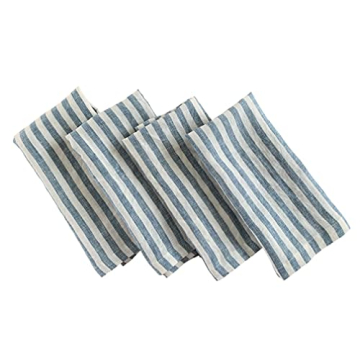 Elegant 100% French Flax Linen Napkins - Set of 4