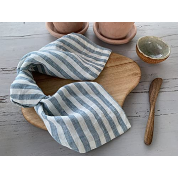 Elegant 100% French Flax Linen Napkins - Set of 4