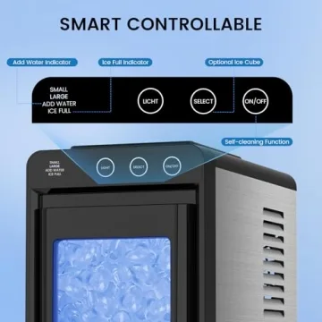 COWSAR Countertop Ice Maker Fast Portable Ice Solution