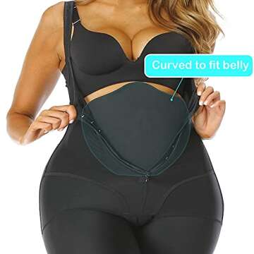 PAZ WEAN Lipo Foams Abdominal Compression Belly Ab Board for Faja Post Surgery Tummy Tuck 360 Bbl Liposuction