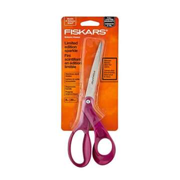 Fiskars Premier 8in Bent Sparkle Scissors