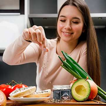 Everything Bagel Seasoning Spice Blends - UpGood Pantry | 4OZ Easy Open Jar of Everything Bagel Spice Mix | Tasty Seasoning for Meats, Sandwiches, Salads, Keto Snacks | Small Batch Blended in the USA