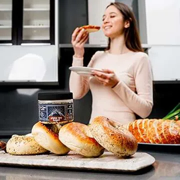 Everything Bagel Seasoning Spice Blends - UpGood Pantry | 4OZ Easy Open Jar of Everything Bagel Spice Mix | Tasty Seasoning for Meats, Sandwiches, Salads, Keto Snacks | Small Batch Blended in the USA