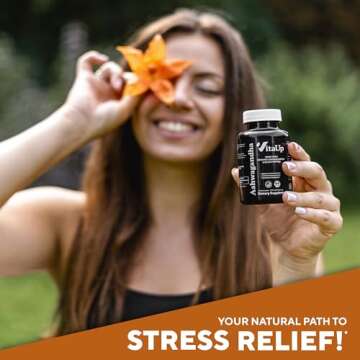 VitaUp Organic Ashwagandha Capsules 1310mg - USA Made Organic Ashwagandha Supplements with Black Pepper - Energy & Immune Support - Natural Stress Relief Supplement - Ashwagandha Organic - 60 Count