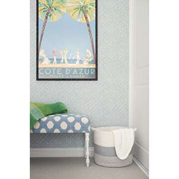 Large Cotton Rope Storage Basket Tall Grey Décor Basket for Blankets, Baby Nursery Hamper Bin, Toy Tote - A Cute Round Laundry, Diaper and Towel Basket with Handles 15" x 17"