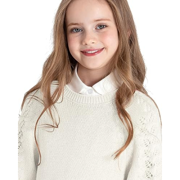 BOBOYOYO Girls Sweater Dress Comfortable Knitted Style
