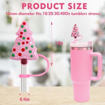 Fun Straw Toppers Advent Calendar for Tumblers