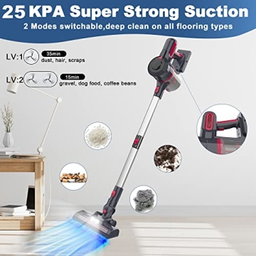 Kalff Cordless Vacuum Cleaner with Strong Suction & Runtime