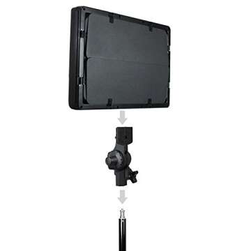LimoStudio 2 Sets of LED Barn Door Light Panel with Light Stand Tripod, Dimmable Color Temperature Control by Color Filter Gel, Continuous Light Kit, AC Power Cord, AGG1684V3