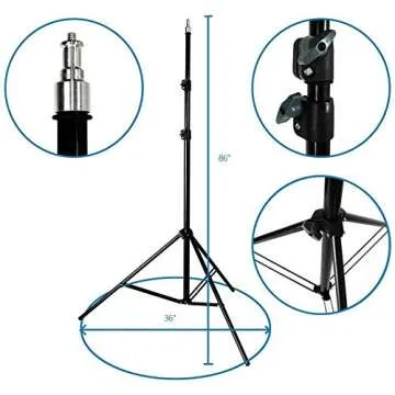 LimoStudio 2 Sets of LED Barn Door Light Panel with Light Stand Tripod, Dimmable Color Temperature Control by Color Filter Gel, Continuous Light Kit, AC Power Cord, AGG1684V3