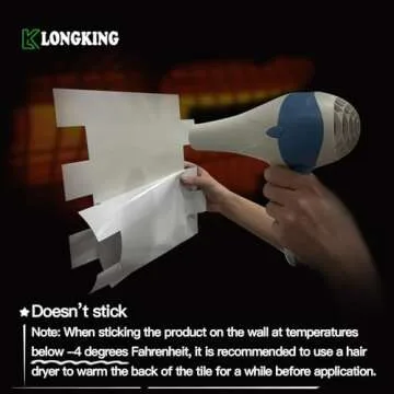 LONGKING White Subway Peel and Stick Kitchen Backsplash