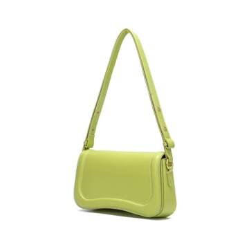 JOLLQUE Crescent Shoulder Bag for Women - Stylish Faux Leather Bag