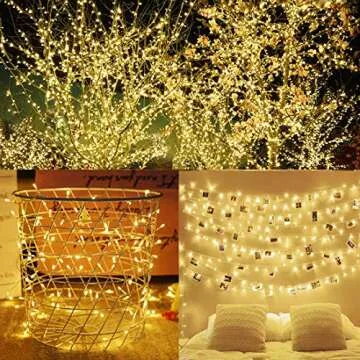LJLNION 300 LED String Lights for Indoor Outdoor Use