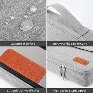 HOLIMET Waterproof Cable Organiser Bag for Travel and Home