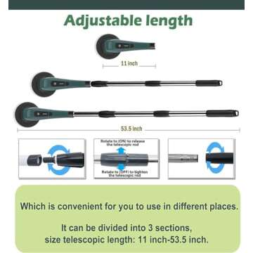 MGLSDeet Electric Spin Scrubber, Rechargeable Portable Electric Bathroom Cleaning Brush, 7 Replaceable Cleaning Brush Heads for Kitchen, Tile, Sink, Window, Floor, Tub, Grout