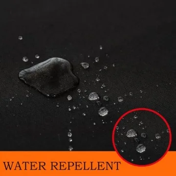 Hstbgdlk Black 6FT Tablecloth - Water Resistant & Fitted