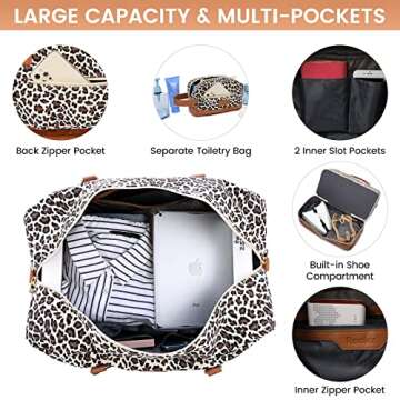 Realer Weekender Bag: Stylish Travel Duffle for Women