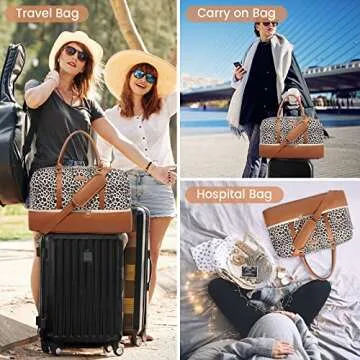 Realer Weekender Bag: Stylish Travel Duffle for Women