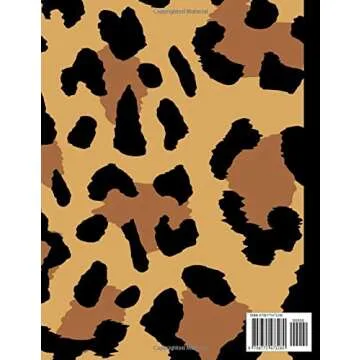 Notebook/Journal: Leopard Print Composition Notebook - College Ruled 110 Pages - Large 8.5 x 11