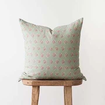 Woven Nook - Modern & Luxurious Decorative Boho Throw Pillow Covers - Durable Quality & Machine Washable - 100% Cotton Canvas - Wells Set - 4 Pack (18x18)