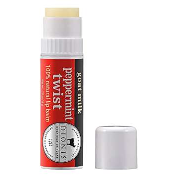 Dionis - Goat Milk Skincare Peppermint Twist Scented Lip Balm 3 Piece Set (0.28 oz) - Made in the US...