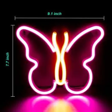 Butterfly Neon Light for Bedroom Decor and Gifts