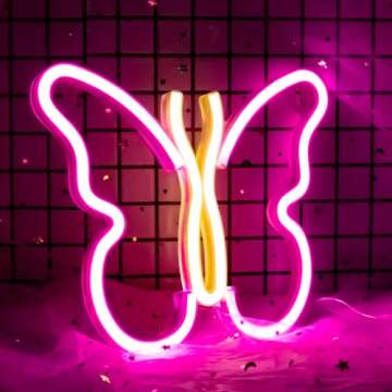Butterfly Neon Light for Bedroom Decor and Gifts