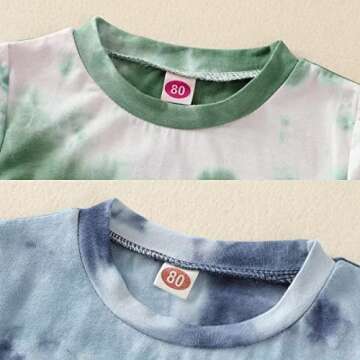 Toddler Baby Boy Summer Tie Dye Shirt & Short Set