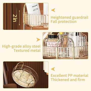 360 Rotating Makeup Organizer for Skincare & Cosmetics