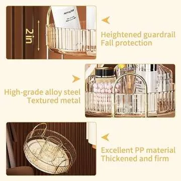 360 Rotating Makeup Organizer for Skincare & Cosmetics