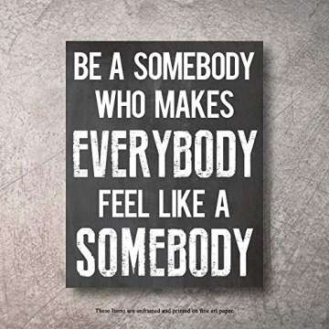 Inspirational Wall Art Poster Prints Quote Positive Affirmation Motivational Wall Art Quotes Pictures fun Office Wall Decor Artwork Art for living room bedroom walls office art (Black, 6,8x10)