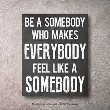 Inspirational Wall Art Poster Prints Quote Positive Affirmation Motivational Wall Art Quotes Pictures fun Office Wall Decor Artwork Art for living room bedroom walls office art (Black, 6,8x10)