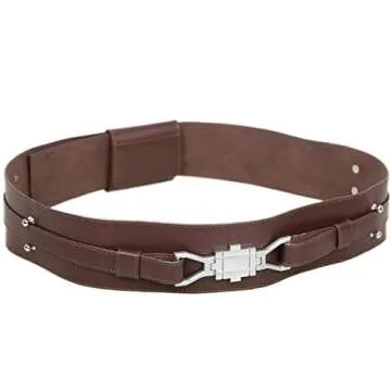 X-COSTUME Obiwan Belt Premium Leather Cosplay Accessory