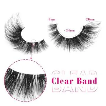 ALICROWN HAIR Fluffy Eyelashes for Stunning Cat Eye Look