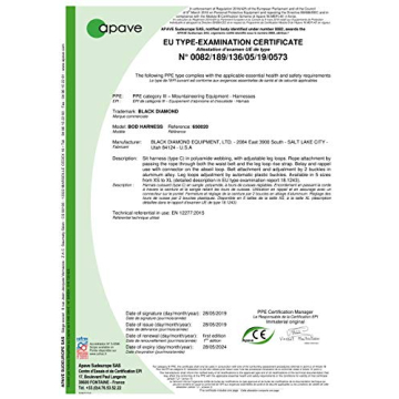 Black Diamond BOD Harness Medium Comfortable Durable Climbing