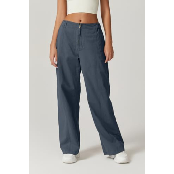 High Waist Cargo Pants for Women with Pockets