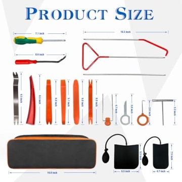 FITHOIST Car Repair Tools Car Tool Kit Multi-Purpose Trim Replacement Tool with Storage Bag Suitable for Wide Range of Auto Repair and Household Work (Tool No. 3)