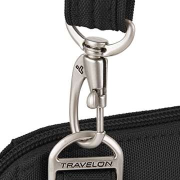 Travelon Anti-Theft Classic Convertible Crossbody & Waist Pack, Black